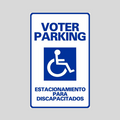 VOTER PARKING ESTACIONAMIENTO PARA DISCAPACITADOS Medium A-Frame Sign (SG-108C)
