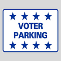 VOTER PARKING H-Stake Sign (SG-208D2)