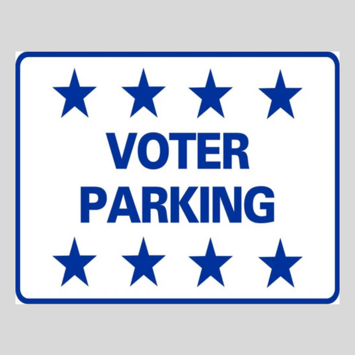 VOTER PARKING H-Stake Sign (SG-208D2)