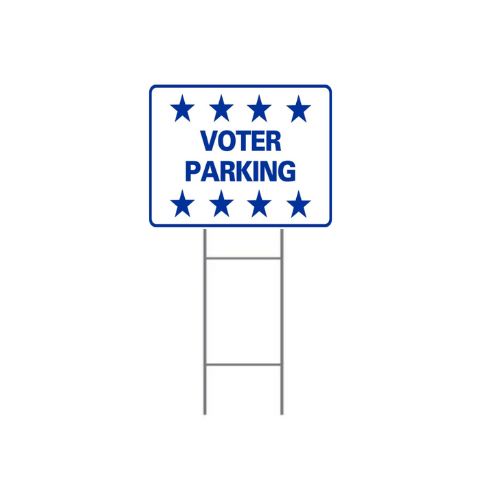 VOTER PARKING H-Stake Sign (SG-208D2)
