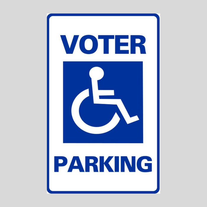 VOTER PARKING Medium Wall Sign (SG-104H2)