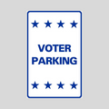 VOTER PARKING Medium Wall Sign (SG-208H2)