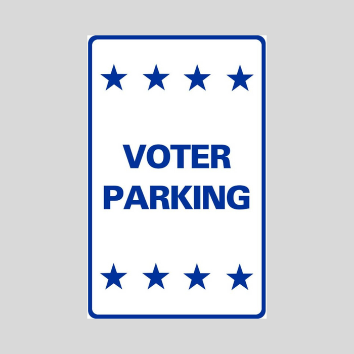 VOTER PARKING Medium Wall Sign (SG-208H2)