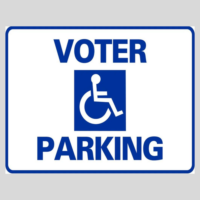 VOTER PARKING Small A-Frame Sign (SG-104D)