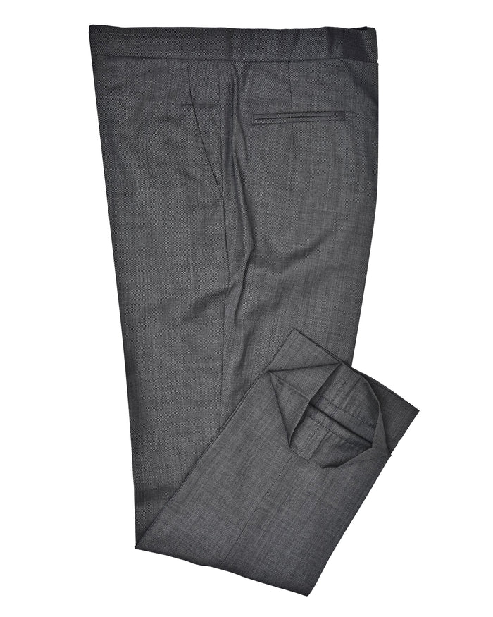Washable Wool Charcoal Birdseye