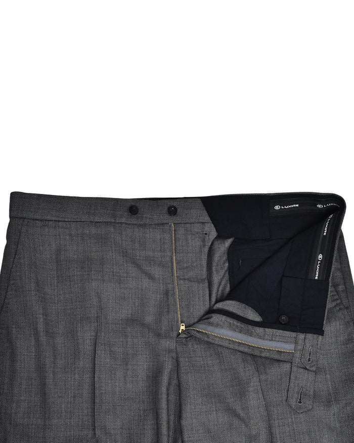 Washable Wool Charcoal Birdseye