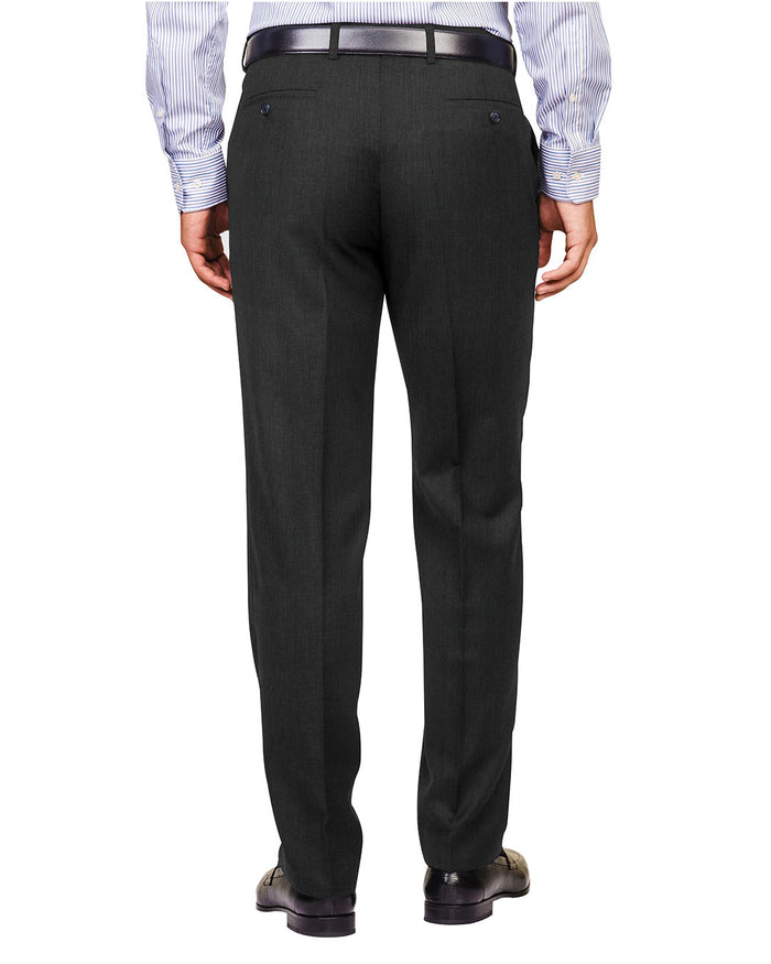 Washable Wool Pants: Plain Charcoal Grey