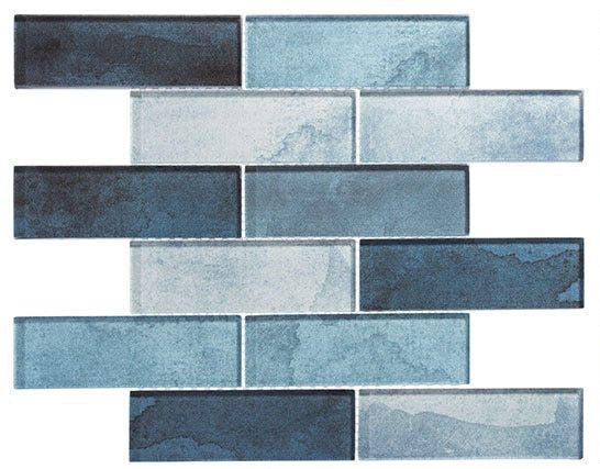 Bella Glass Tiles Westminster Series WM772 Blue Jubilee