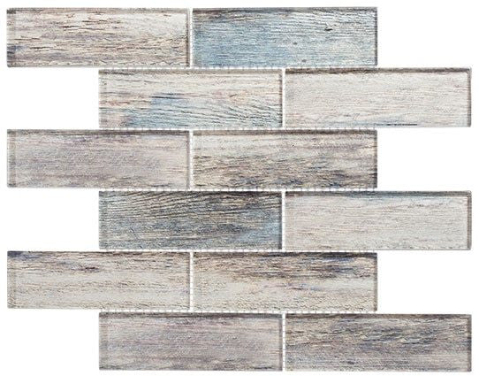 Bella Glass Tiles Westminster Series WM778 Palace Teak