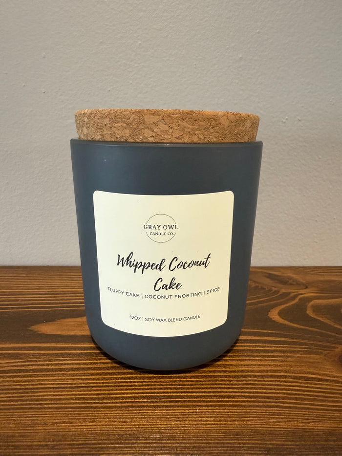 Whipped Coconut Cake Wooden Wick Candle