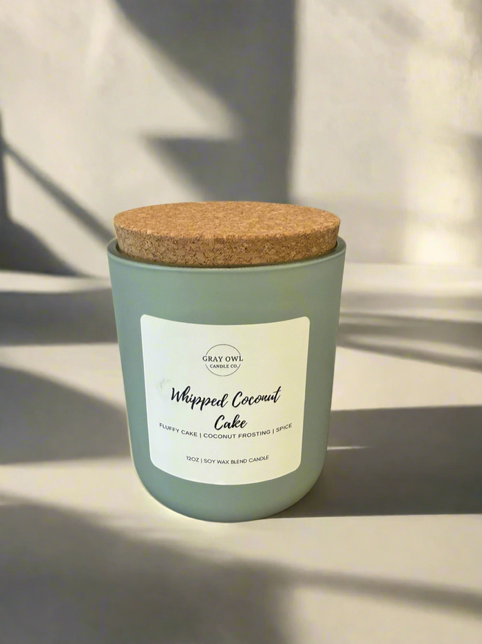 Whipped Coconut Cake Wooden Wick Candle