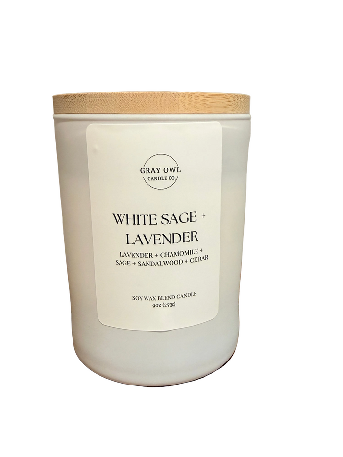 White Sage + Lavender Candle