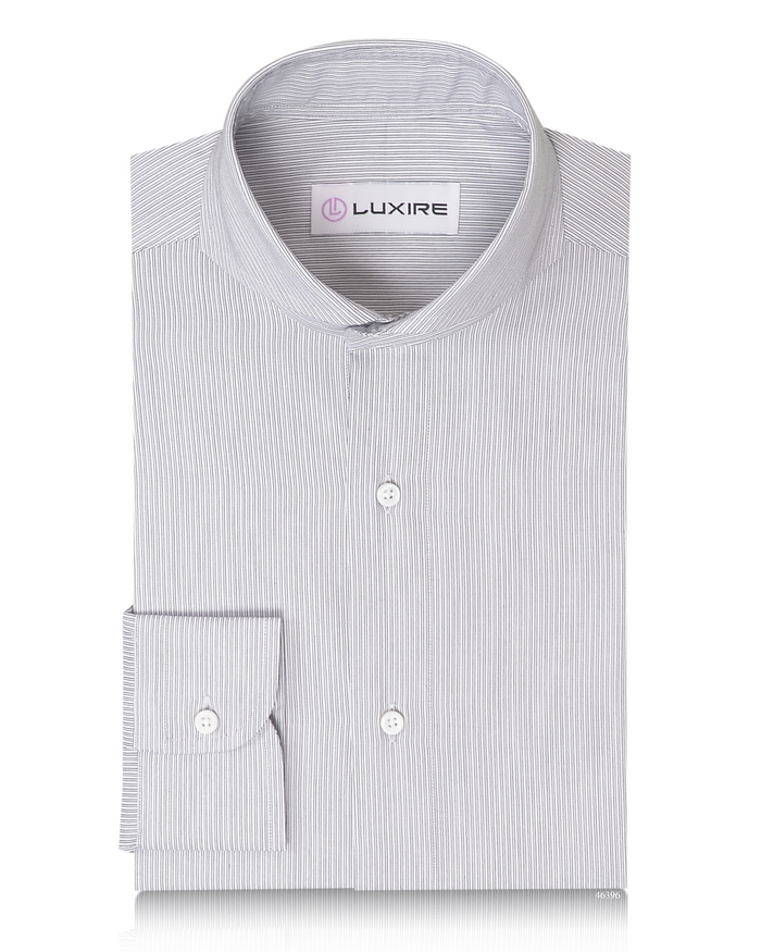 White With Navy Shadow Stripes by Monti