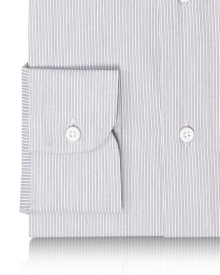 White With Navy Shadow Stripes by Monti