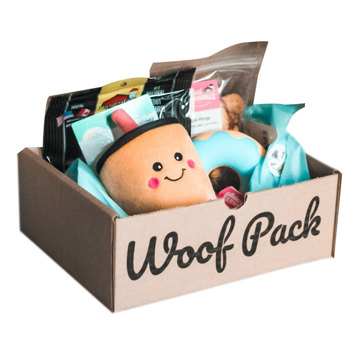Woof Pack Dog Toys & Treats Box