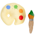 Woof Plays - Paint Brush and Pallet